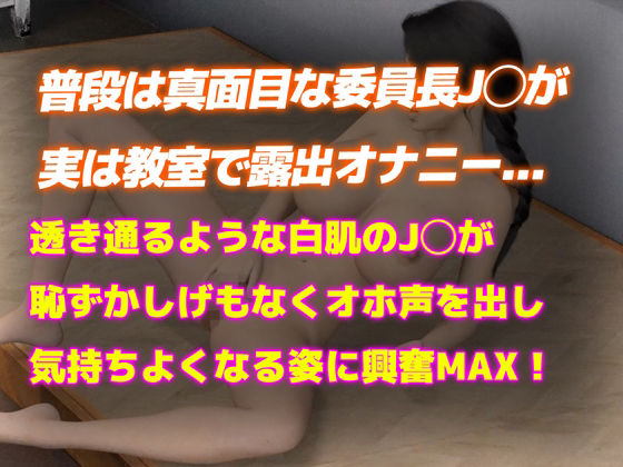 サンプル画像2:【3DCGリアルアニメ】真面目な委員長J◯が変態露出オナニー(Hinano) [d_429349]