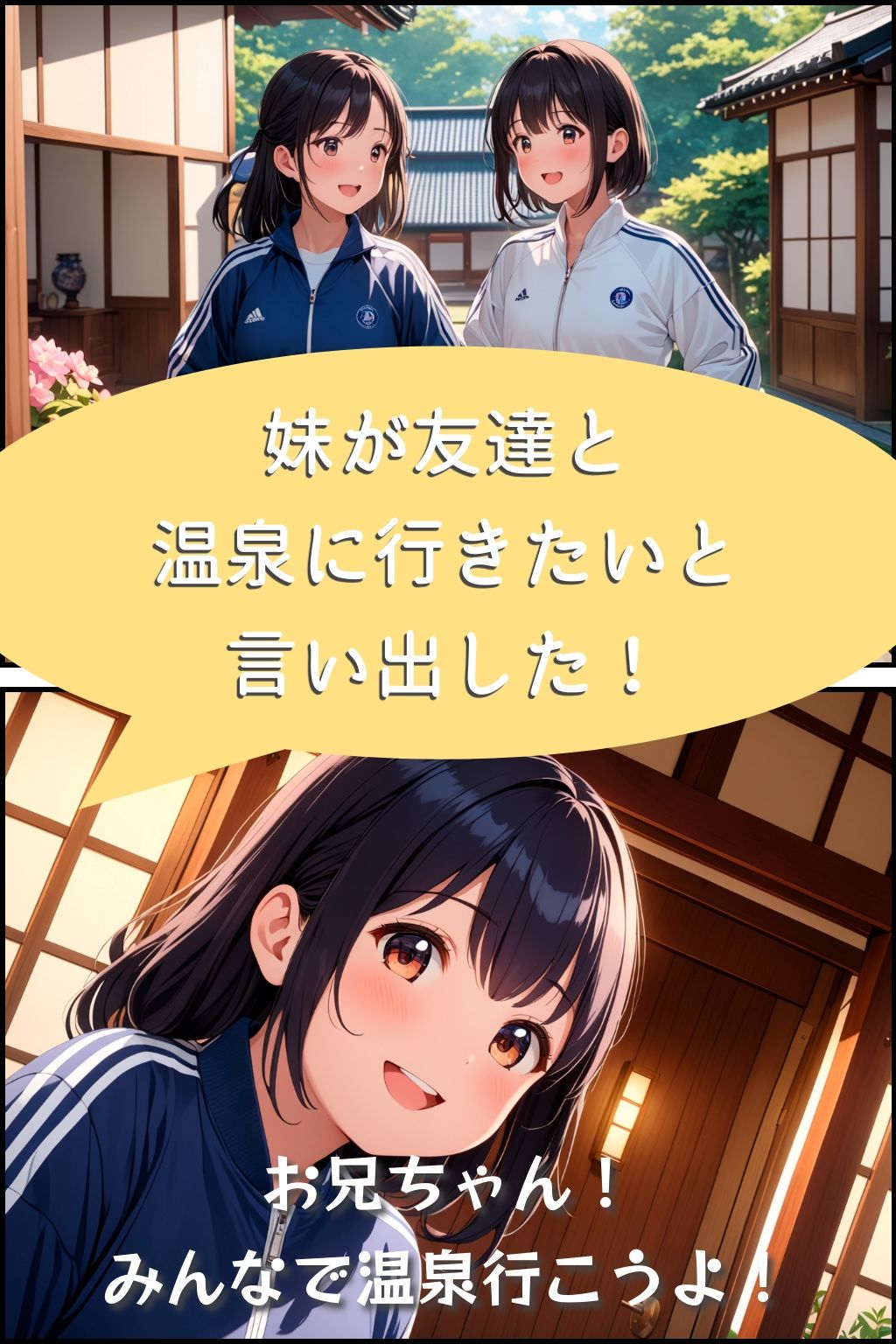 サンプル画像1:ぽっちゃり妹とお友達と温泉 ＃1(無頼鳥居) [d_429421]