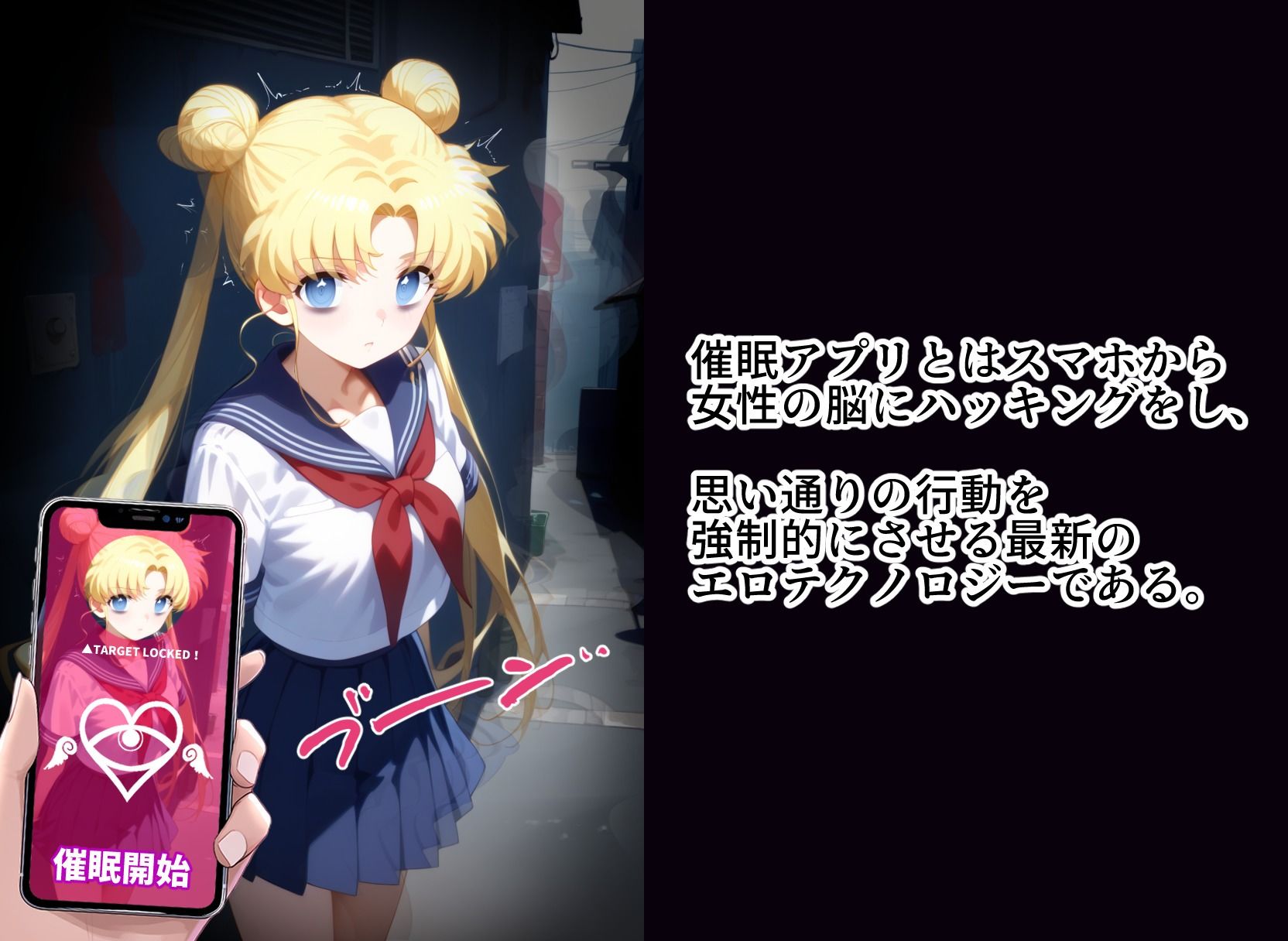 サンプル画像2:ヒロイン洗脳 月野うさぎ【制服/孕ませ】(まいのすけカンパース2) [d_429549]