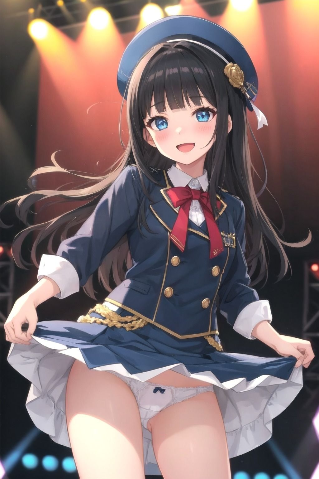 サンプル画像3:パンチラアイドル！青衣装編(ぱんつ工房) [d_429685]