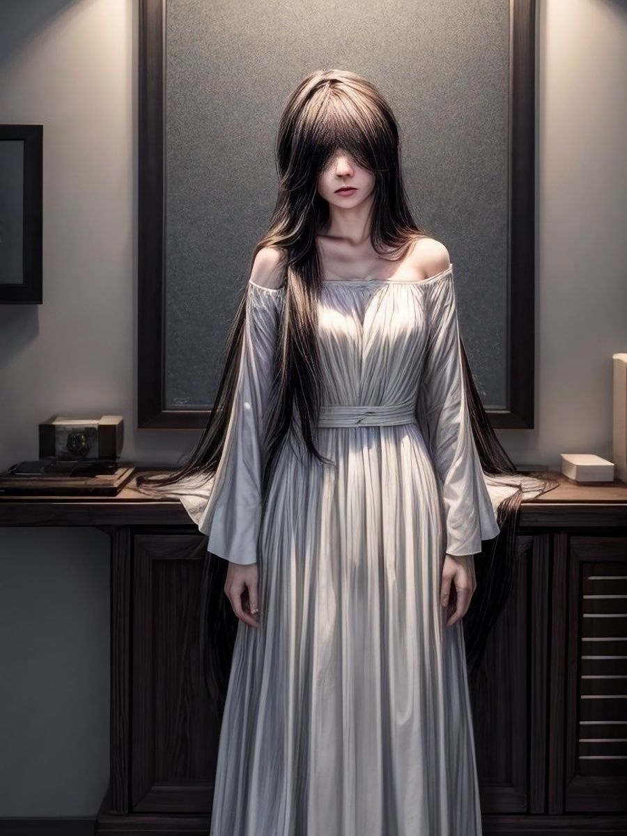 サンプル画像1:呪いのビデオを見たら貞〇ちゃんが脱いで現れてくれました♪「リアル・実写系」写真集(ももんじゃ) [d_429705]