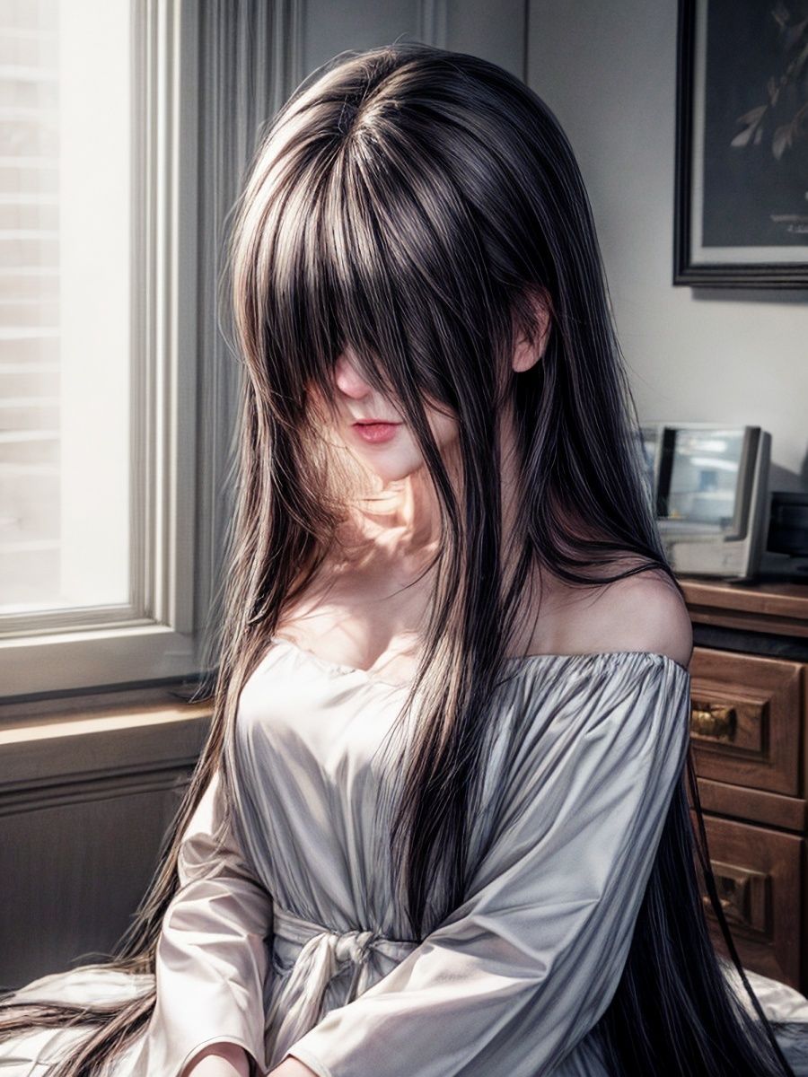 サンプル画像2:呪いのビデオを見たら貞〇ちゃんが脱いで現れてくれました♪「リアル・実写系」写真集(ももんじゃ) [d_429705]