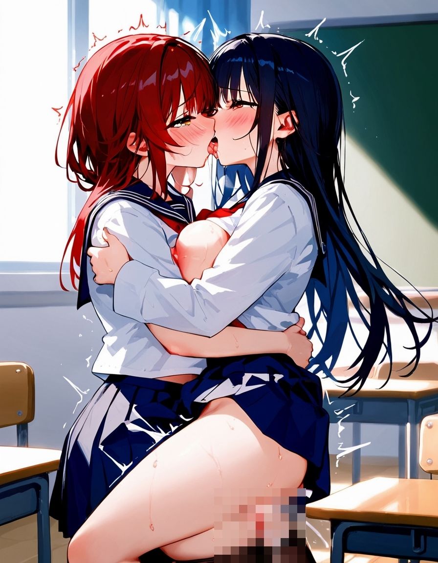 サンプル画像3:ふたなりJKたちのびんびんレズセックス(えーあい書房) [d_429773]