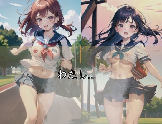 サンプル画像1:「わたし、とっても急いでいます」(えっろい神様) [d_429887]