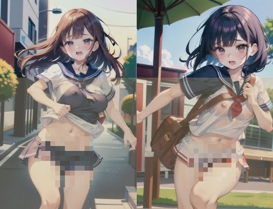 サンプル画像3:「わたし、とっても急いでいます」(えっろい神様) [d_429887]