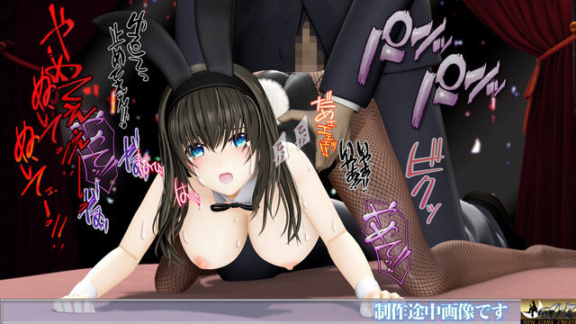 サンプル画像6:新ヒロイン陵○MP4アニメNo.8 黒髪美少女バニーコンパニオン 乳首責め・子宮バイブ・パイズリ・バックバイブ＋クリ電マ 強●絶頂・アナル・2穴陵〇・中だし・妊娠(@OZ（アットオズ）) [d_429906]