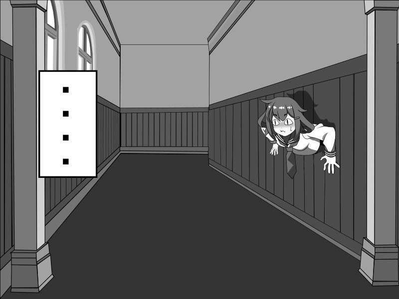 サンプル画像1:壁穴にはまった雷ちゃんがはめられる話(ゲーム制作工房今夜が山田) [d_429990]