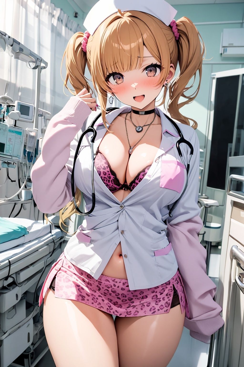 サンプル画像6:60キャラ ギャルナース 即オチ2コマ(事務びーむ) [d_430061]