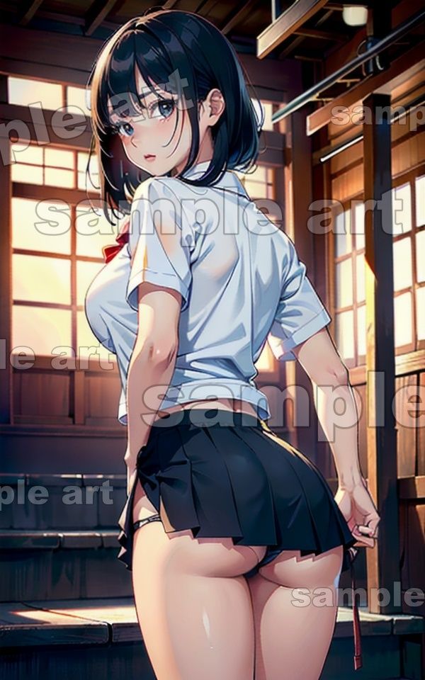 サンプル画像3:階段パンチラ〜JKの後ろ姿を毎日盗撮してたら・・可愛いパンツを見せてくれた〜(性欲モンスター企画) [d_430077]