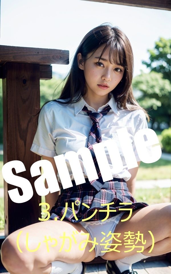 サンプル画像5:露出系・制服撮影会 Vol1.清楚系モデル編(痴女ステンドグラス) [d_430078]