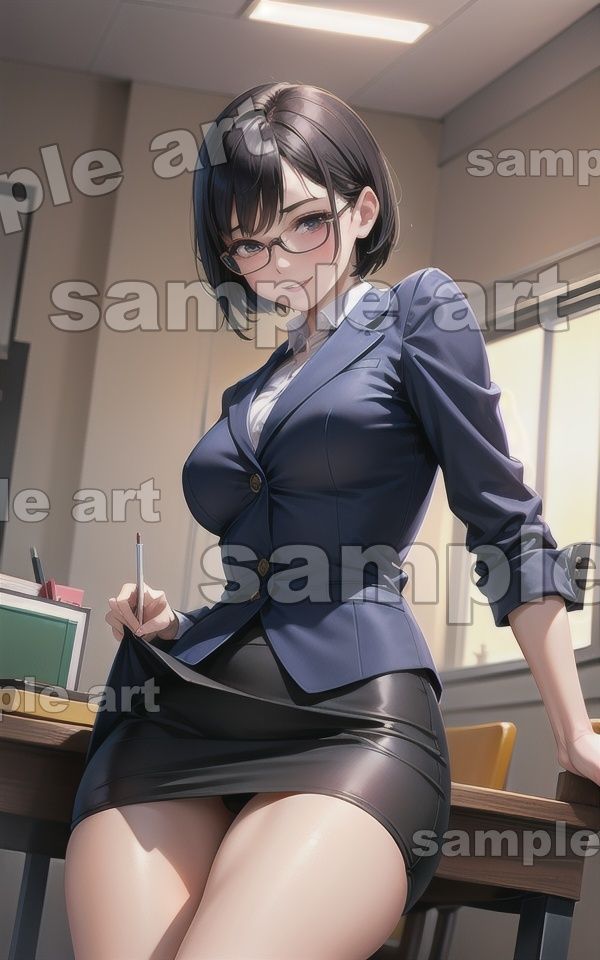 サンプル画像1:変態上司スペシャル！普段は厳しいメガネの変態上司がご褒美パンチラ・・・(瞬間サファイア出版) [d_430084]