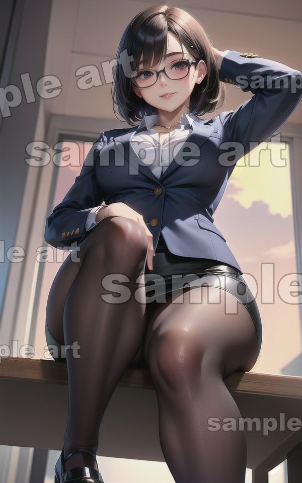 サンプル画像2:変態上司スペシャル！普段は厳しいメガネの変態上司がご褒美パンチラ・・・(瞬間サファイア出版) [d_430084]