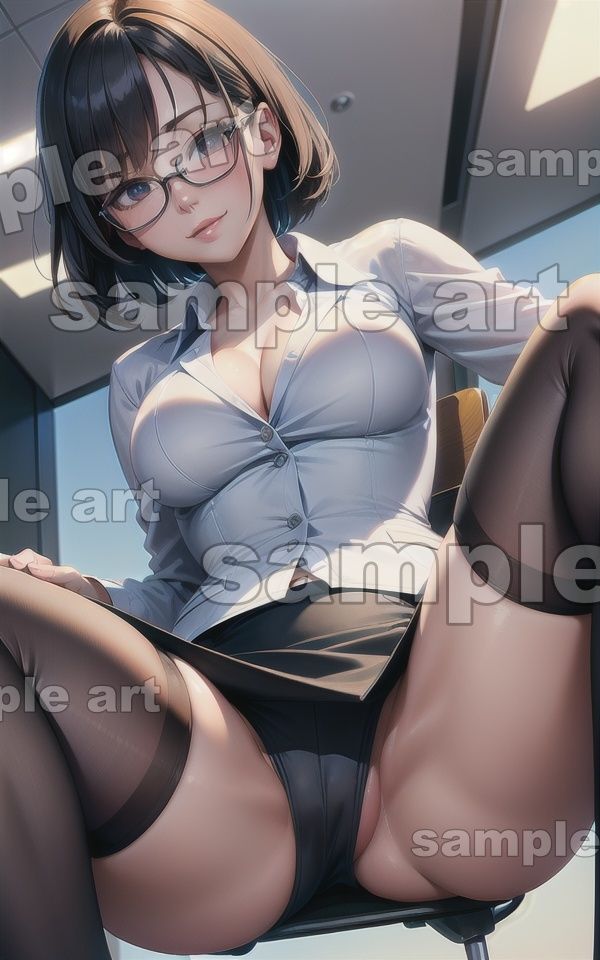 サンプル画像3:変態上司スペシャル！普段は厳しいメガネの変態上司がご褒美パンチラ・・・(瞬間サファイア出版) [d_430084]