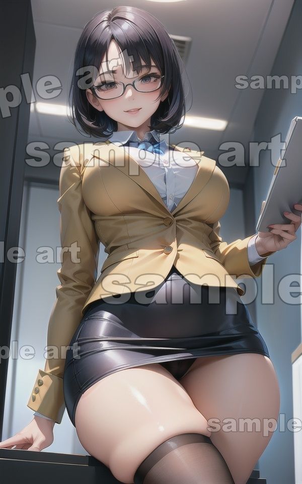 サンプル画像5:変態上司スペシャル！普段は厳しいメガネの変態上司がご褒美パンチラ・・・(瞬間サファイア出版) [d_430084]