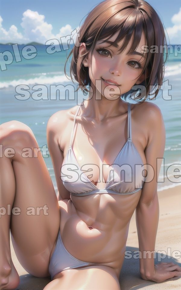 サンプル画像3:19歳の海のモリマン特集！女子大生を海でナンパして青姦するビーチスペシャル(奇跡の美少女) [d_430087]