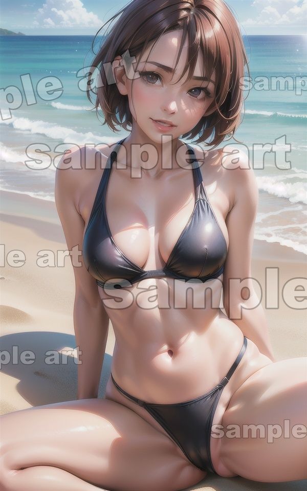 サンプル画像6:19歳の海のモリマン特集！女子大生を海でナンパして青姦するビーチスペシャル(奇跡の美少女) [d_430087]