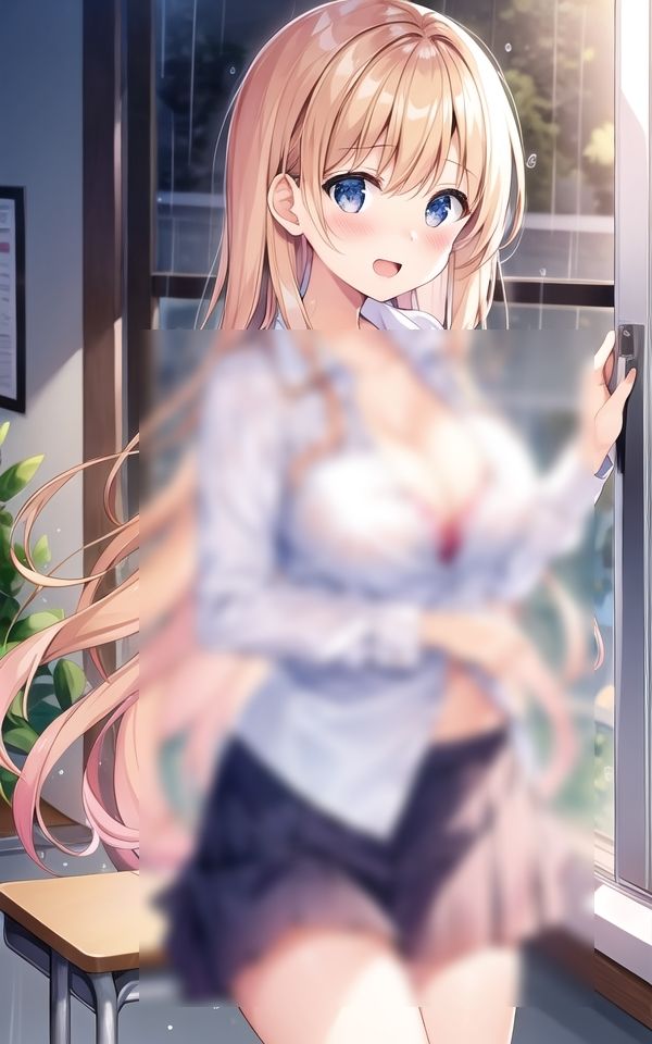 サンプル画像2:雨降りの教室で、二人だけのエッチな思い出(AIハピネス工房) [d_430206]