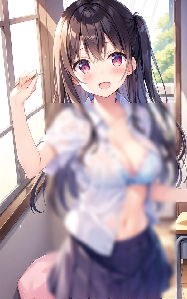 サンプル画像3:雨降りの教室で、二人だけのエッチな思い出(AIハピネス工房) [d_430206]