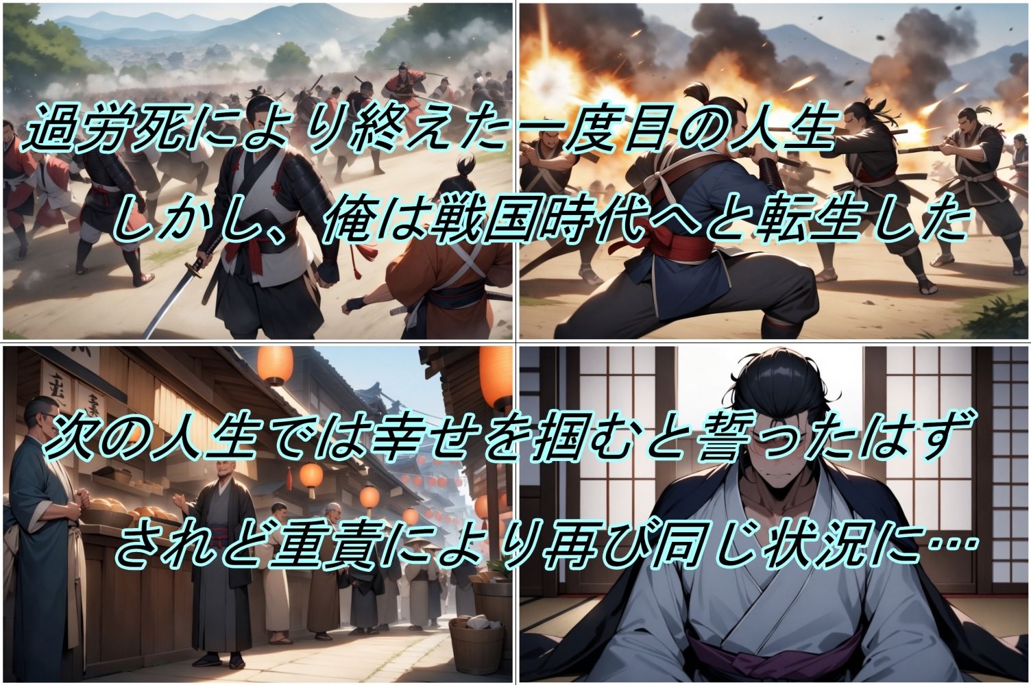 サンプル画像1:【転生したら戦国時代】上司がバカ殿だったので姫と奥方を寝取って下剋上した話(魔術師プロトン2D) [d_430215]