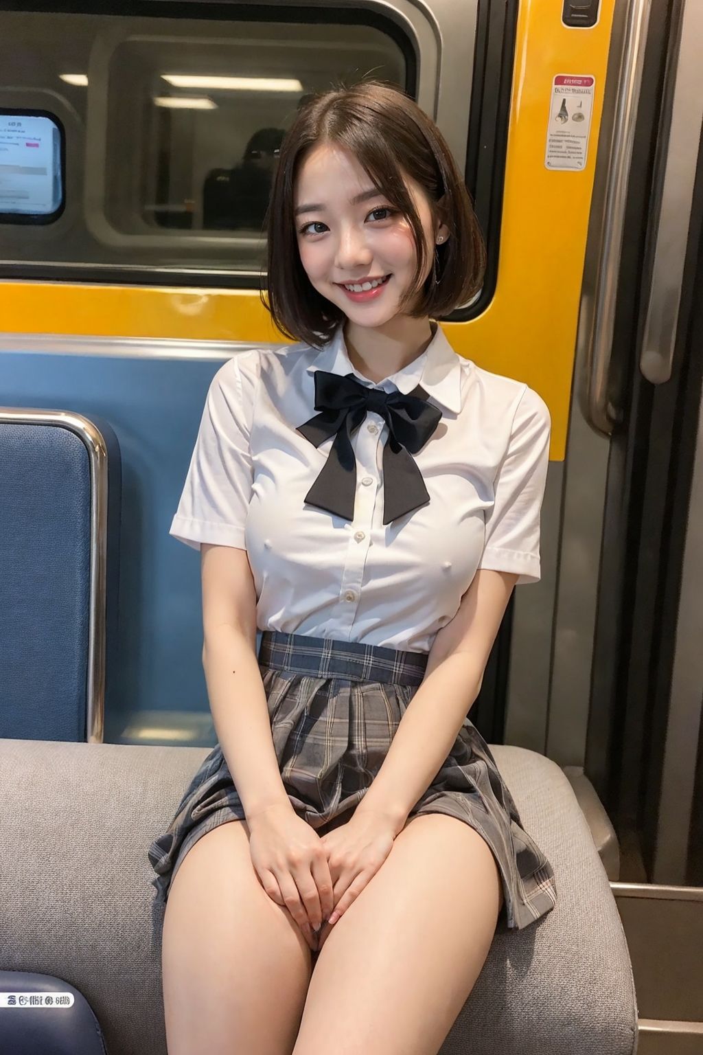 サンプル画像1:【PC用★高画質】電車の向かい席22〜お試し(★マイナーフェチ★の殿堂) [d_430266]