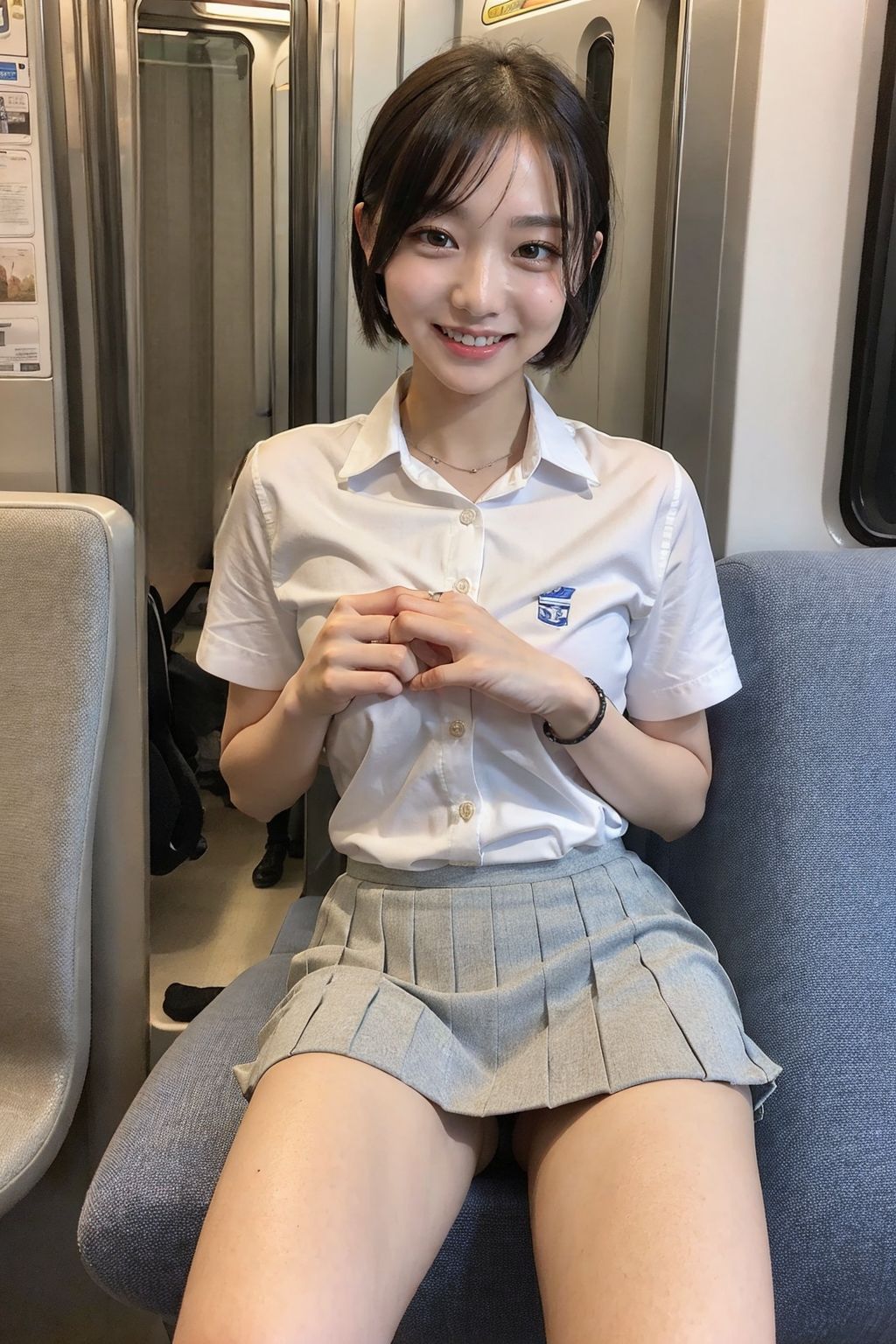 サンプル画像4:【PC用★高画質】電車の向かい席22〜お試し(★マイナーフェチ★の殿堂) [d_430266]