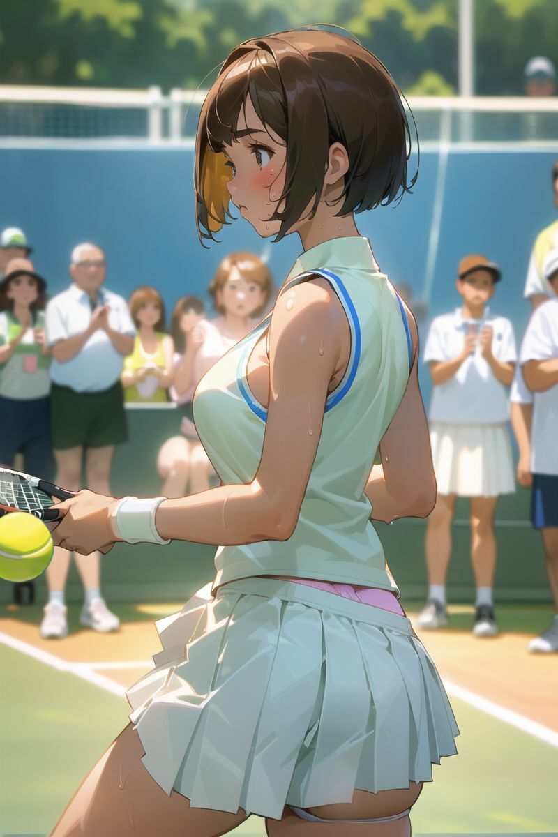 サンプル画像1:硬式テニスサークル女子部員パンチラ盗撮写真集(ピンク寺) [d_430288]