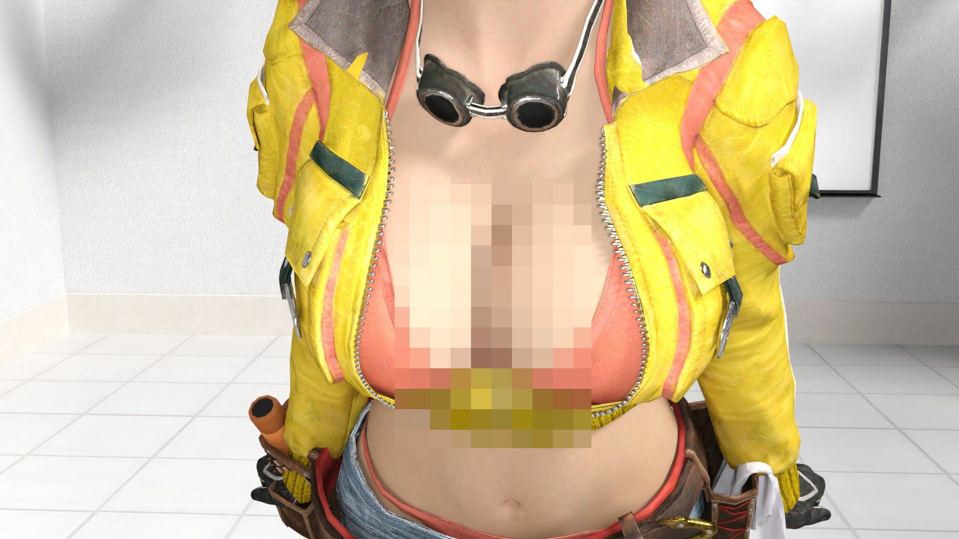 サンプル画像2:どこかで見たようなメカニック女性のコスプレ撮影風乳揺れ動画:メカニックパイパイ-003(Ozone_Layer) [d_430305]