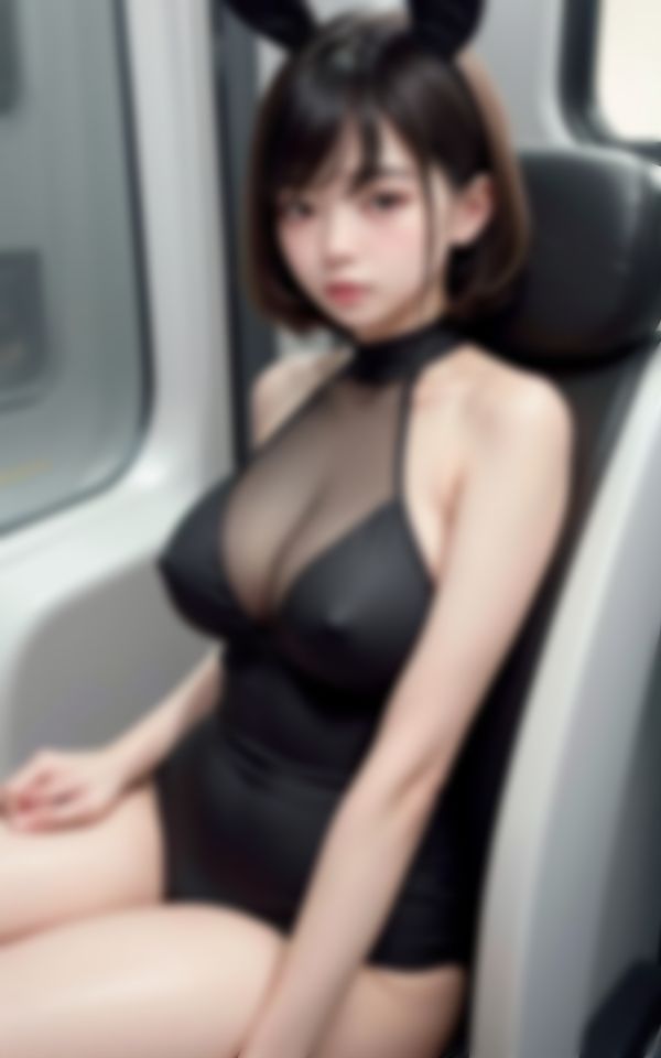 サンプル画像5:生意気で淫らな身体をしている新人コスプレバニーガールにHなちょっかいかけてみた(AIの悪戯) [d_430361]