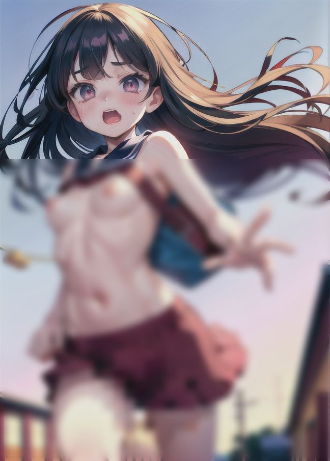 サンプル画像6:急がないと遅刻しちゃう！「今日は期末テストなのにやばい！色々忘れてきちゃった！」(ねるねる寝るね) [d_430409]