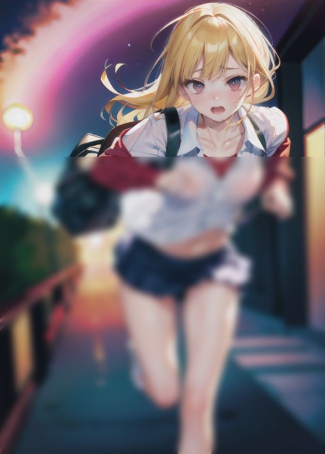 サンプル画像4:陸上部は走って下校します！陸部制服女子！(サイエンス) [d_430413]