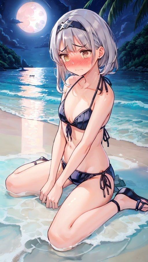 サンプル画像3:恥じらい水着少女イラスト集 総集編 第1巻(銀木堂) [d_430433]