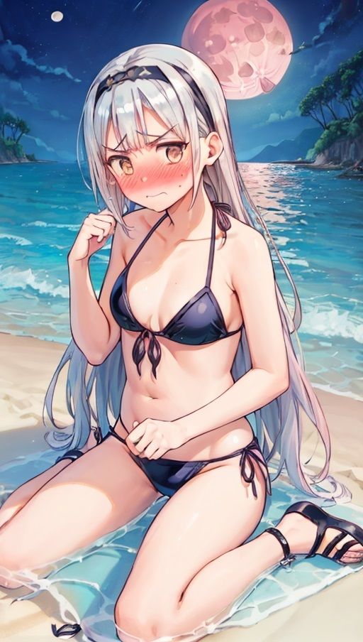 サンプル画像5:恥じらい水着少女イラスト集 総集編 第1巻(銀木堂) [d_430433]