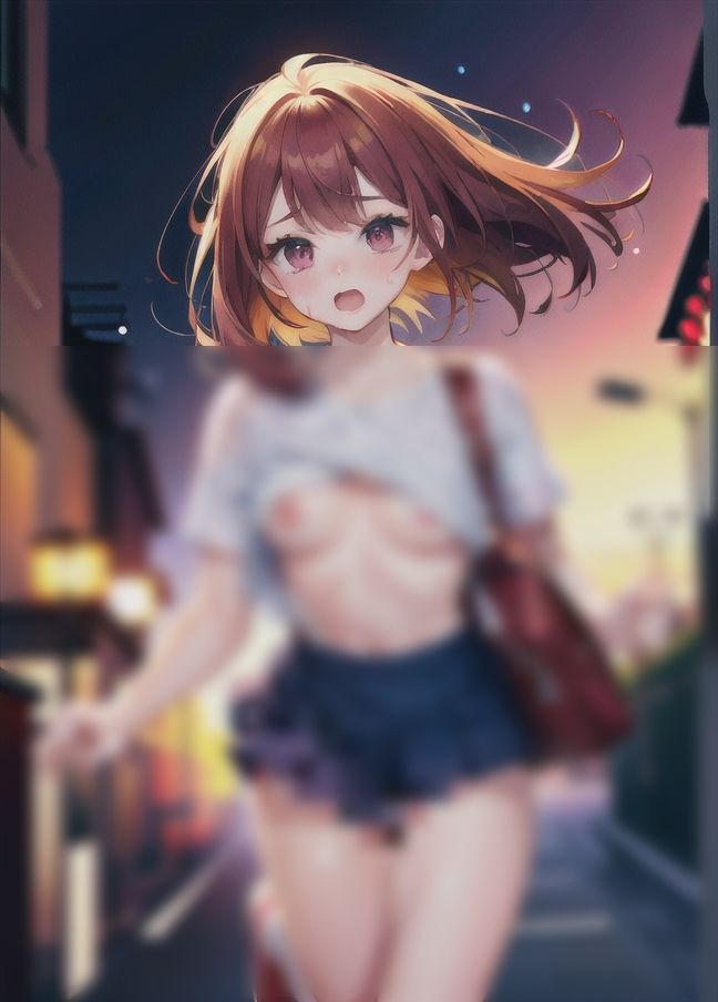 サンプル画像3:露出狂陸上部Hなランニング’スポブラもしないで走ってます’(midnightstar) [d_430434]