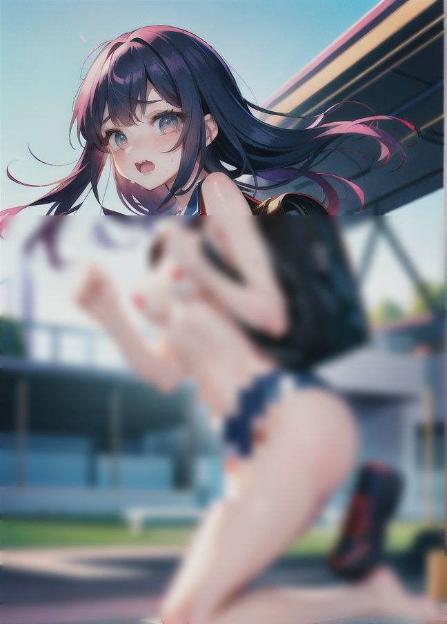 サンプル画像4:露出狂陸上部Hなランニング’スポブラもしないで走ってます’(midnightstar) [d_430434]