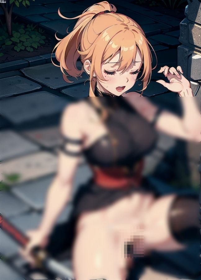 サンプル画像3:侍ガール！雑魚すぎて即メス堕ち「もっと強くなりたいのに…」(絶頂) [d_430465]