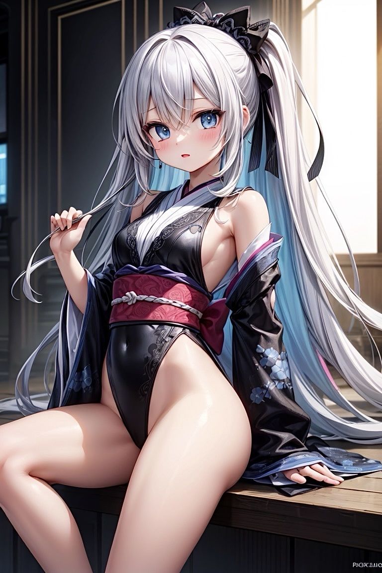 サンプル画像2:【R-15】和風競泳水着少女CG集(ふぉふぉ狐) [d_430535]