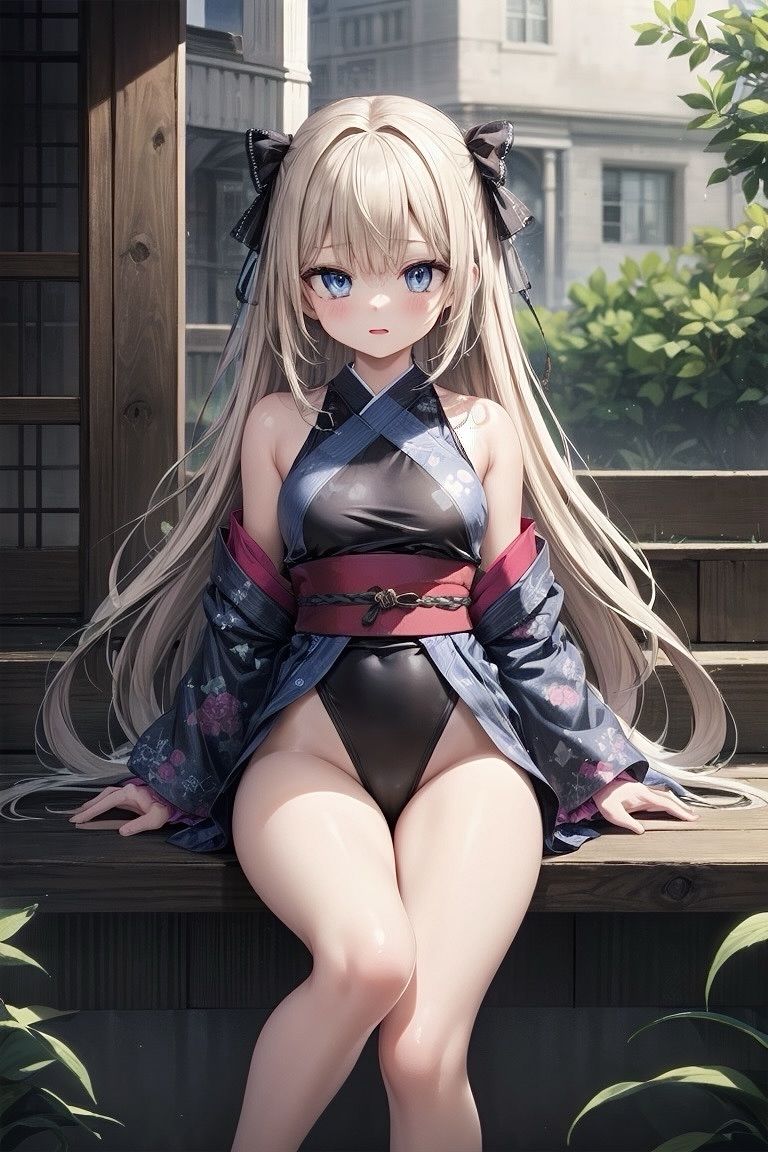 サンプル画像5:【R-15】和風競泳水着少女CG集(ふぉふぉ狐) [d_430535]