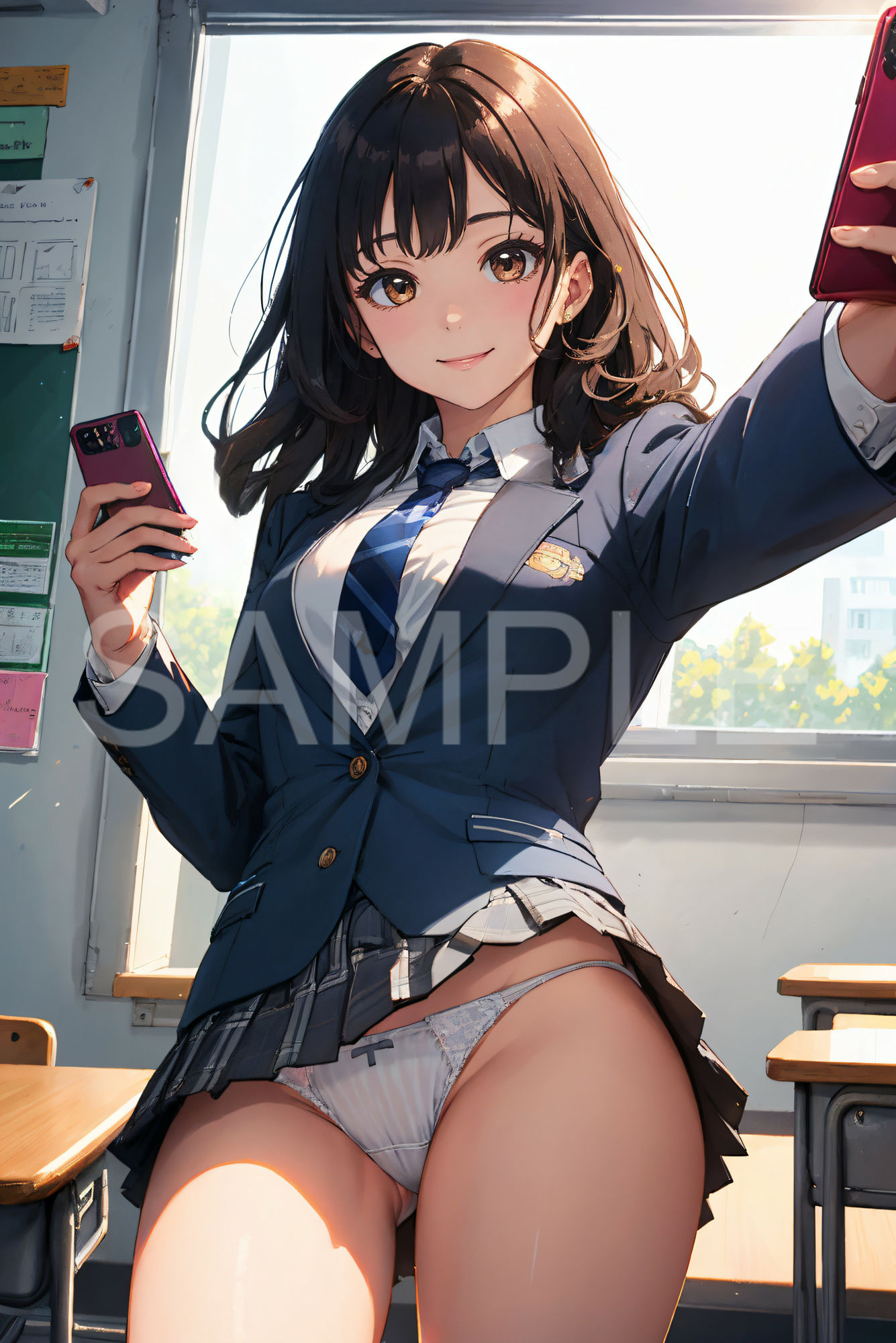 サンプル画像3:女子校へ潜入！制服女子パンチラ図鑑(あなスタシア) [d_430717]