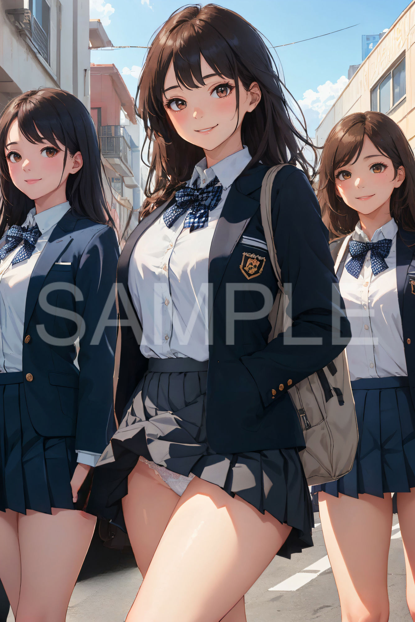 サンプル画像4:女子校へ潜入！制服女子パンチラ図鑑(あなスタシア) [d_430717]