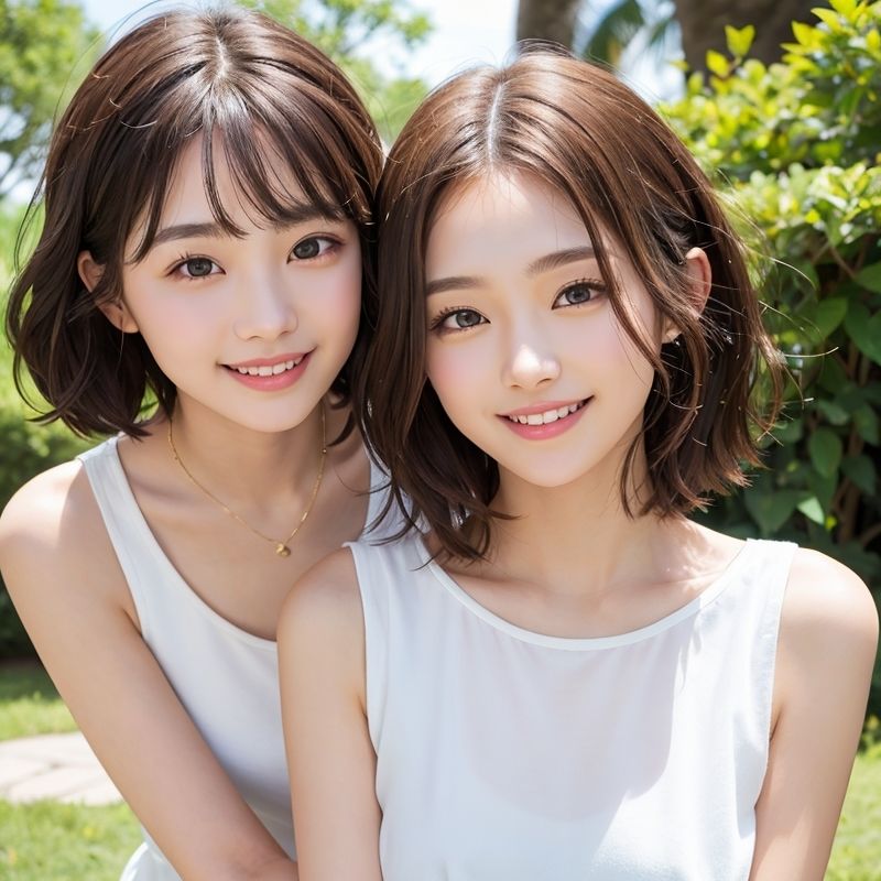 サンプル画像2:仲良し美女のおっぱい(いぬねこ) [d_430732]