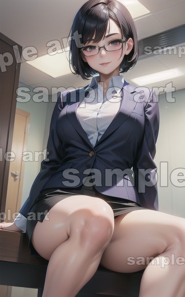 サンプル画像1:ドSのエロ上司〜仕事ができない後輩にパンツを見せつける経理事務〜(トリビアの熟女) [d_430947]