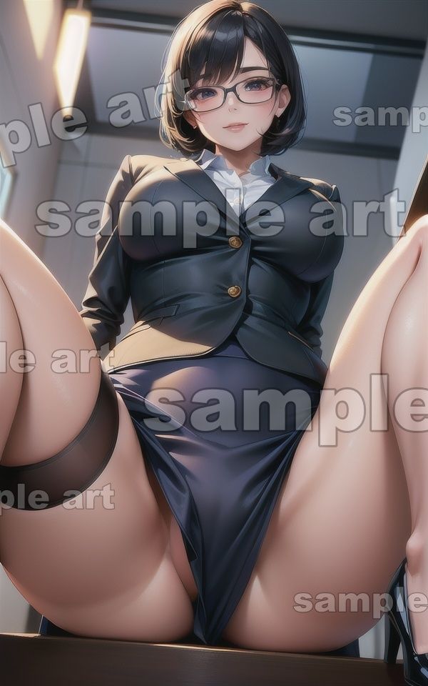 サンプル画像6:ドSのエロ上司〜仕事ができない後輩にパンツを見せつける経理事務〜(トリビアの熟女) [d_430947]