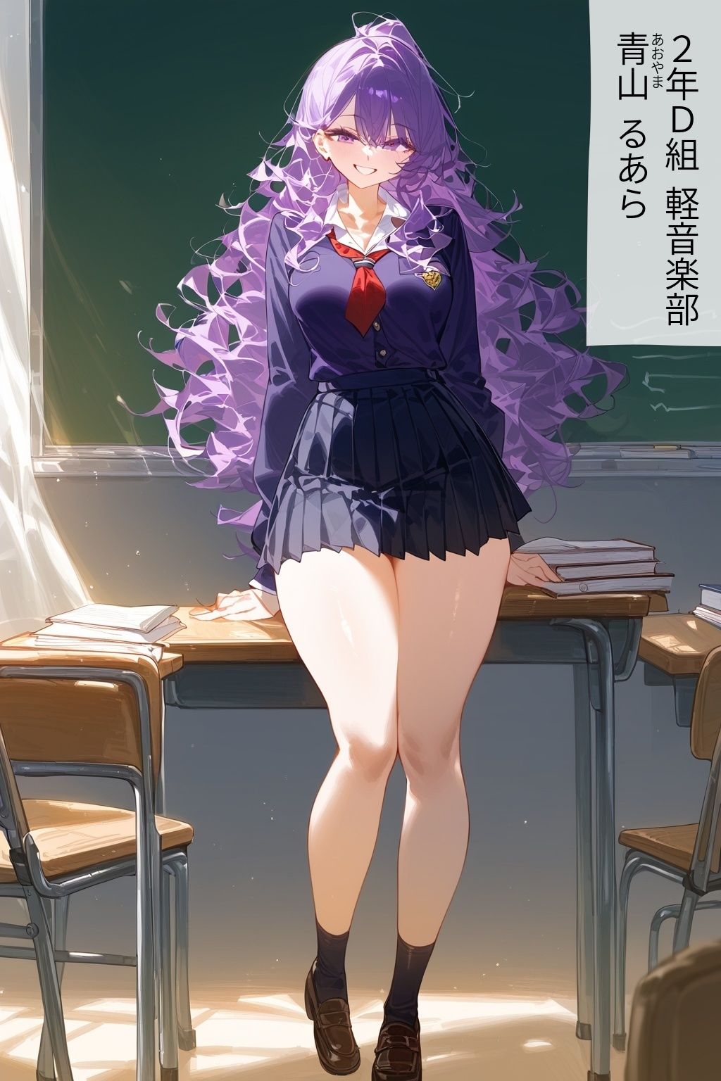 60キャラ 制服JK 即オチ2コマ 太もものサンプル画像 6