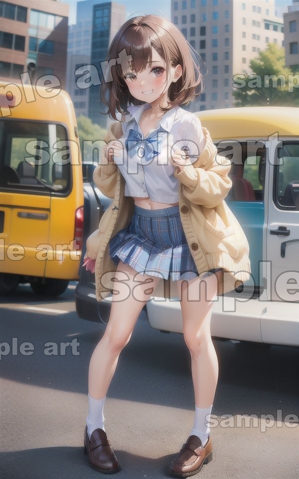 サンプル画像2:清楚系のJKパパ活特集！可愛い制服からパンツをみせてもらう小遣い稼ぎ・・・(性欲モンスター企画) [d_431127]