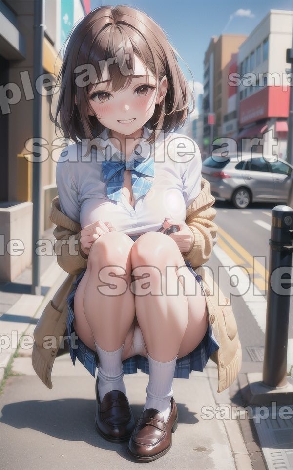 サンプル画像4:清楚系のJKパパ活特集！可愛い制服からパンツをみせてもらう小遣い稼ぎ・・・(性欲モンスター企画) [d_431127]