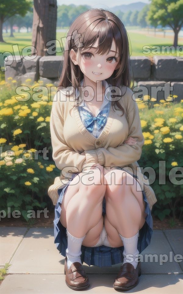 サンプル画像6:清楚系のJKパパ活特集！可愛い制服からパンツをみせてもらう小遣い稼ぎ・・・(性欲モンスター企画) [d_431127]