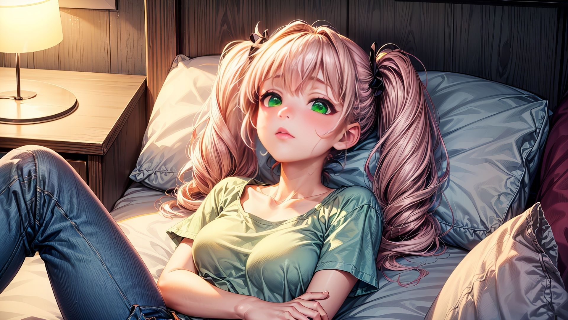 サンプル画像3:ジーンズ娘のいけない性活(ピクセル詩人) [d_431236]