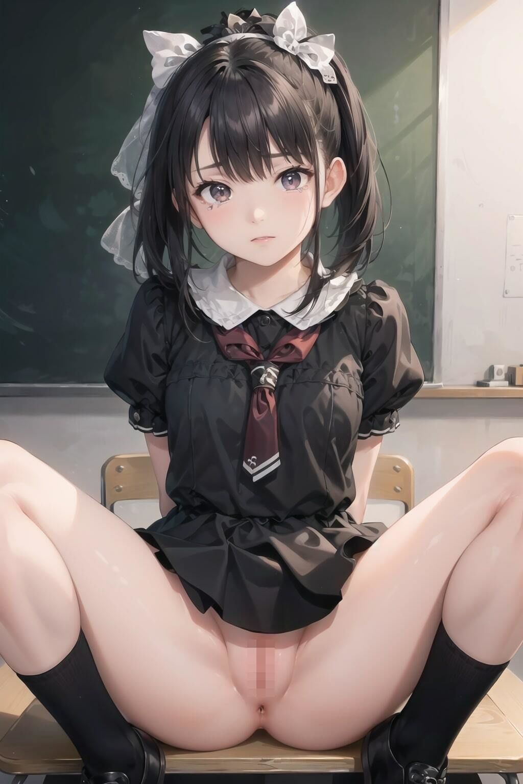 サンプル画像2:美乳（微乳）美少女 教室編 ココデシテ…。(Crown Between Mountains) [d_431247]