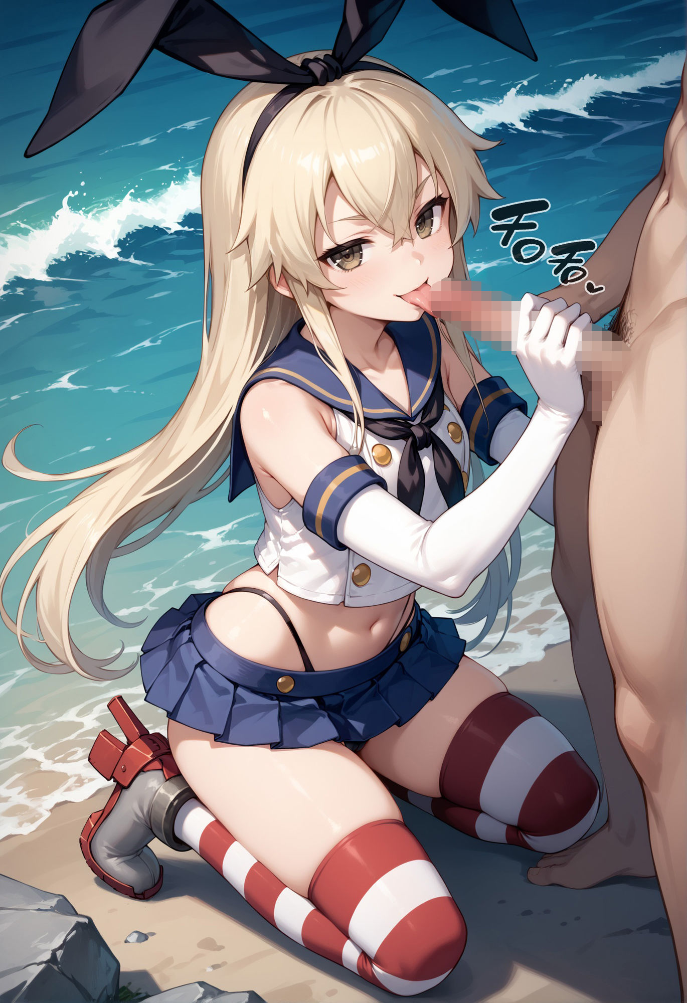 サンプル画像1:しま〇ぜの陸上休暇 自由な夏のビーチ【PDF有】(kk.kaigan) [d_431274]