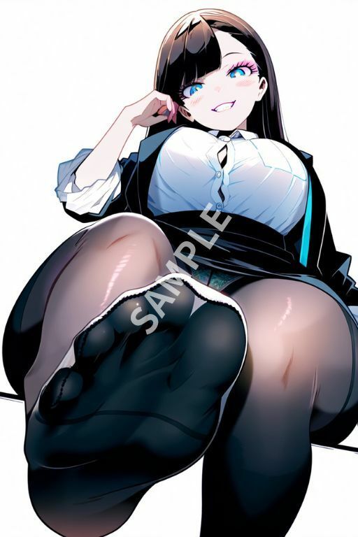 サンプル画像2:OL x タイツフェチイラスト集(タミーの生成AI研究所) [d_431275]